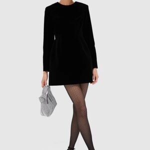 Black Velvet Haley Dress